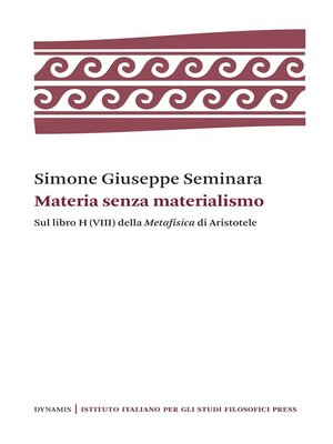 cover image of Materia senza materialismo